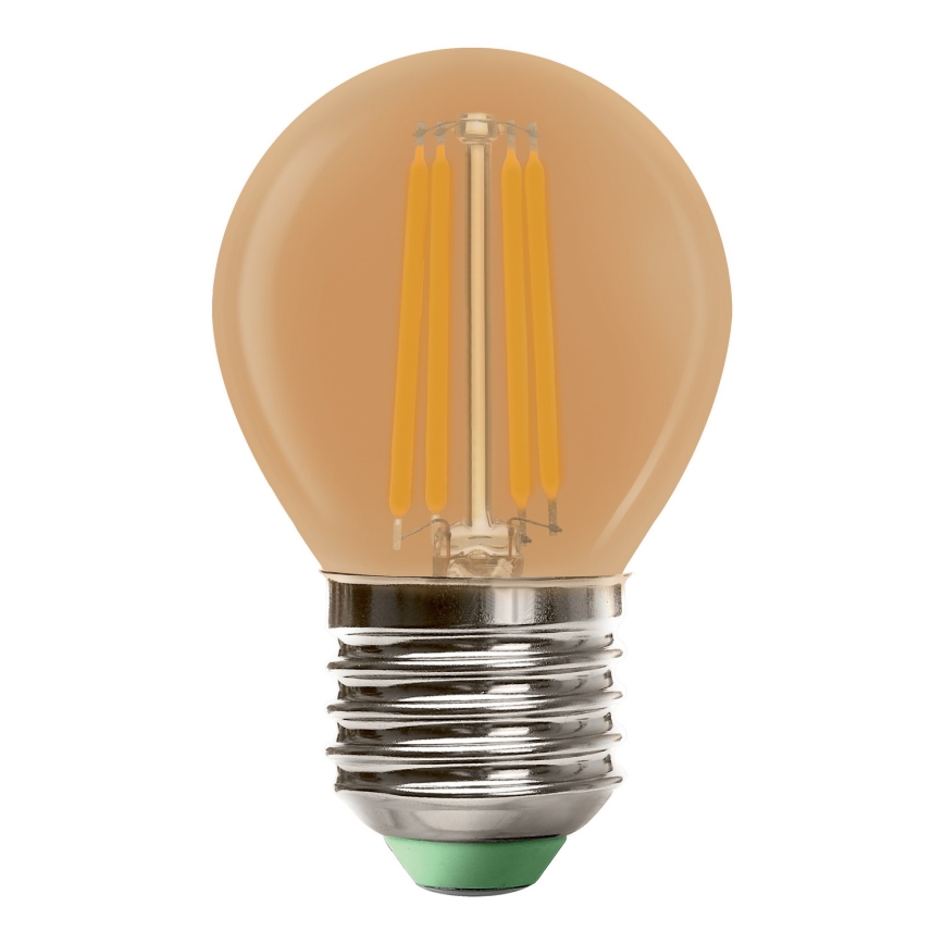 Ampoule LED CLASIC AMBER G45 E27/4W/230V 2200K -  Brilagi