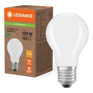 Ampoule LED CLASSIC FILAMENT A60 E27/7,2W/230V 2700K - Ledvance