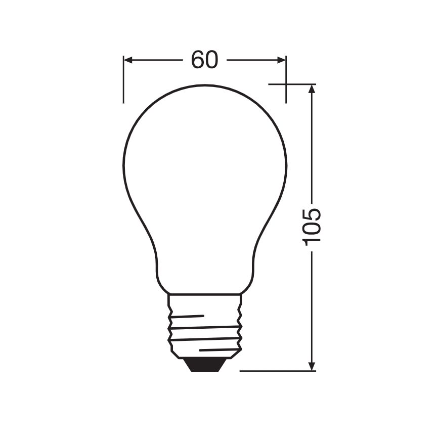 Ampoule LED CLASSIC FILAMENT A60 E27/7,2W/230V 2700K - Ledvance