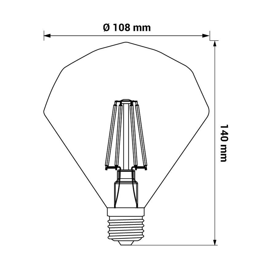 Ampoule LED CRYSTAL E27/4W/230V 2200K