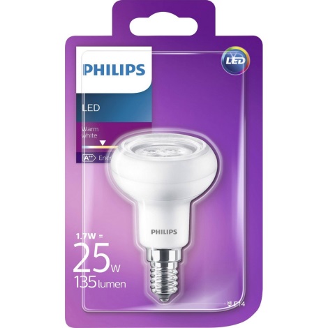 Ampoule LED de projecteur Philips R50 E14/1,7W/230V 3000K