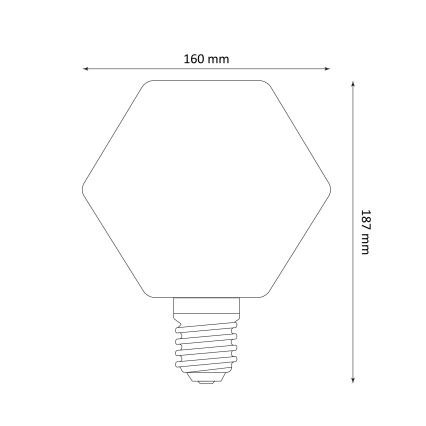 Ampoule LED DECO VINTAGE E27/4W/230V 1800K