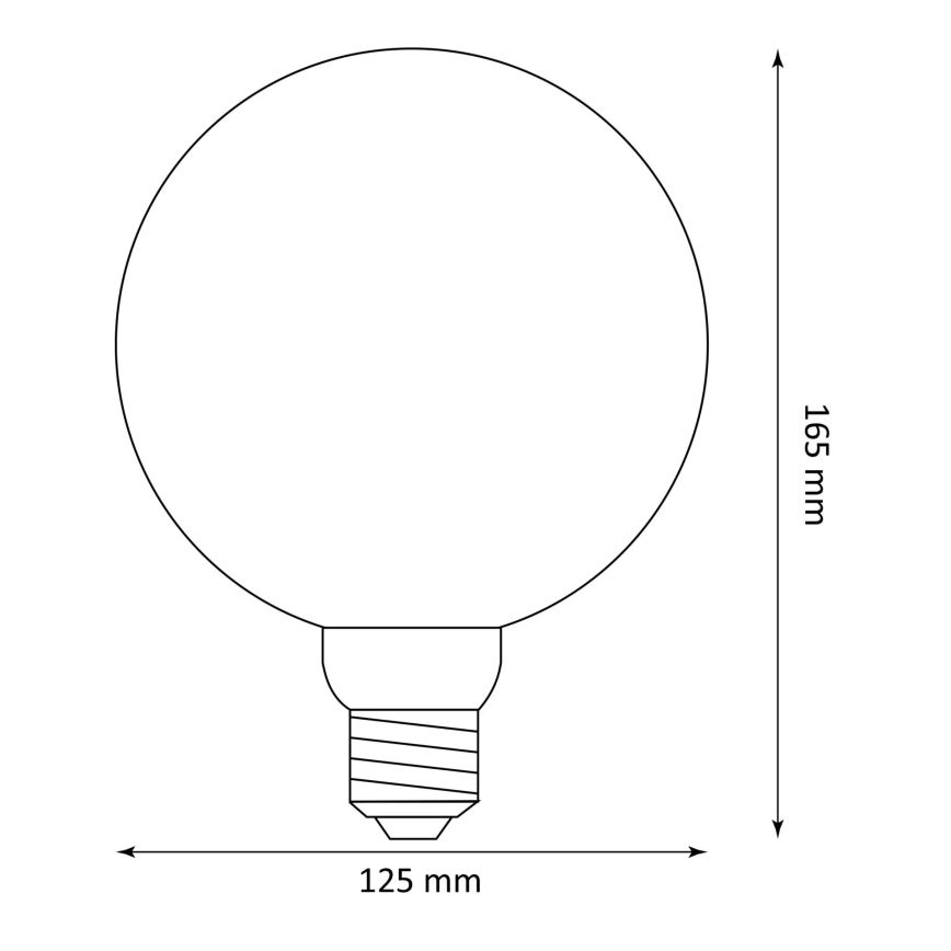 Ampoule LED DECO VINTAGE FILAMENT G125 E27/4W/230V 1800K