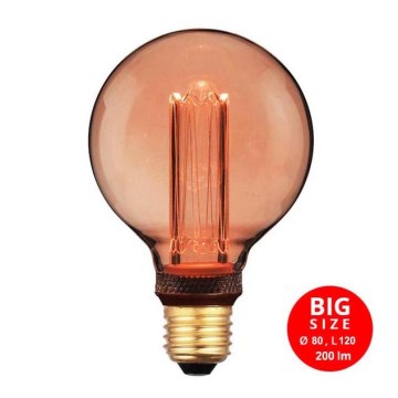 Ampoule LED DECO VINTAGE G80 E27/4W/230V 1800K