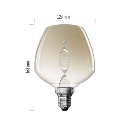 Ampoule LED DECO VINTAGE S123 E27/3,5W/230V 1800K