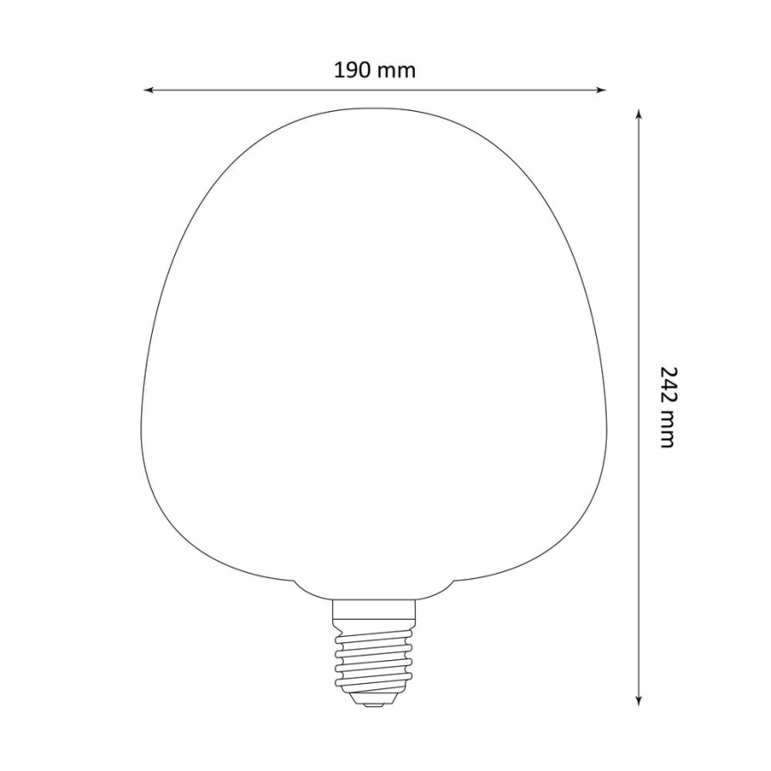 Ampoule LED DECO VINTAGE G80 E27/4W/230V 1800K