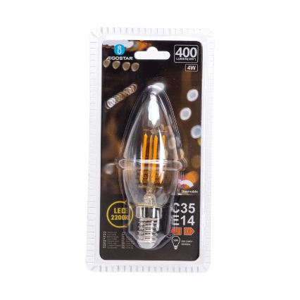 Ampoule LED dimmable FILAMENT C35 E14/4W/230V 2200K - Aigostar