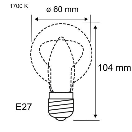 Ampoule LED dimmable FILAMENT E27/6W/230V 1700K - Paulmann 28522