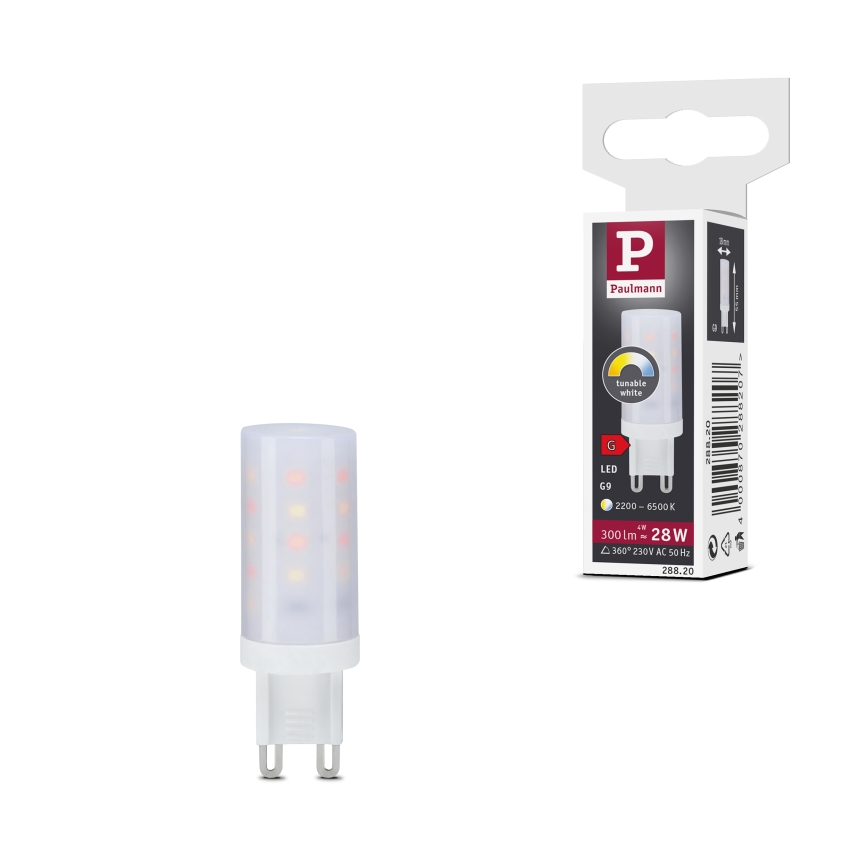 Ampoule LED dimmable G9/4W/230V 2200-6500K - Paulmann 28820