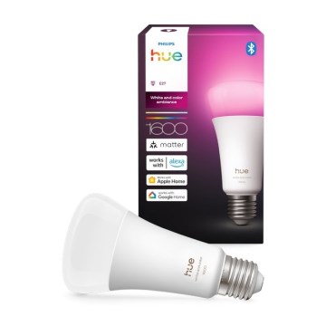 Ampoule LED dimmable Philips Hue WHITE AND COLOR AMBIANCE E27/11,8W/230V 1000-20000K