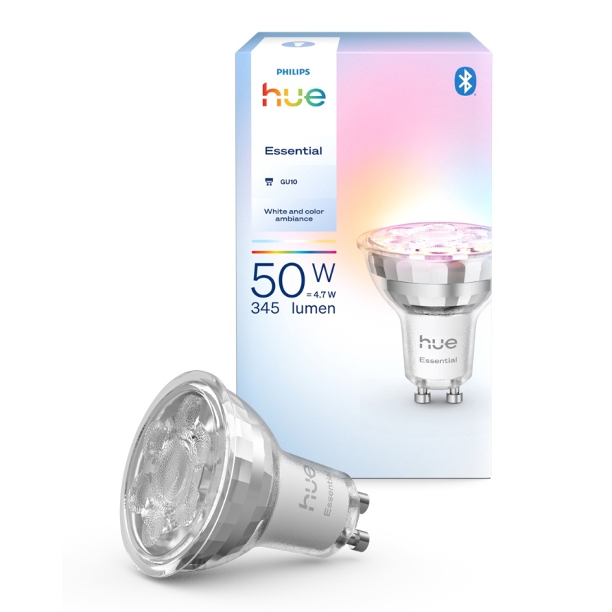 Ampoule LED dimmable Philips Hue White And Color Ambiance Essential GU10/4,7W/230V 2200-6500K
