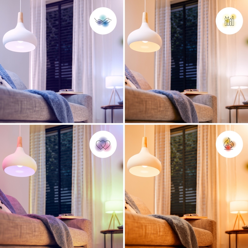 Ampoule LED RGB dimmable Philips SMART P45 E14/4,9W/230V 2200-6500K IRC 90