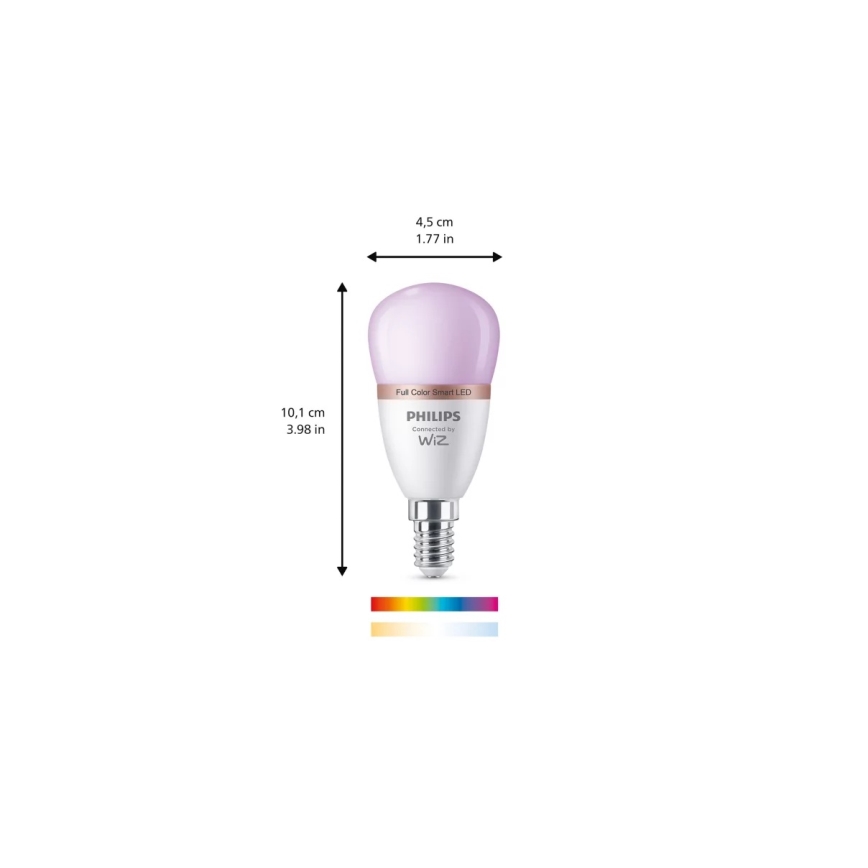 Ampoule LED RGB dimmable Philips SMART P45 E14/4,9W/230V 2200-6500K IRC 90