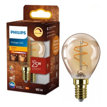 Ampoule LED dimmable Philips VINTAGE P45 E14/3,1W/230V 2200K