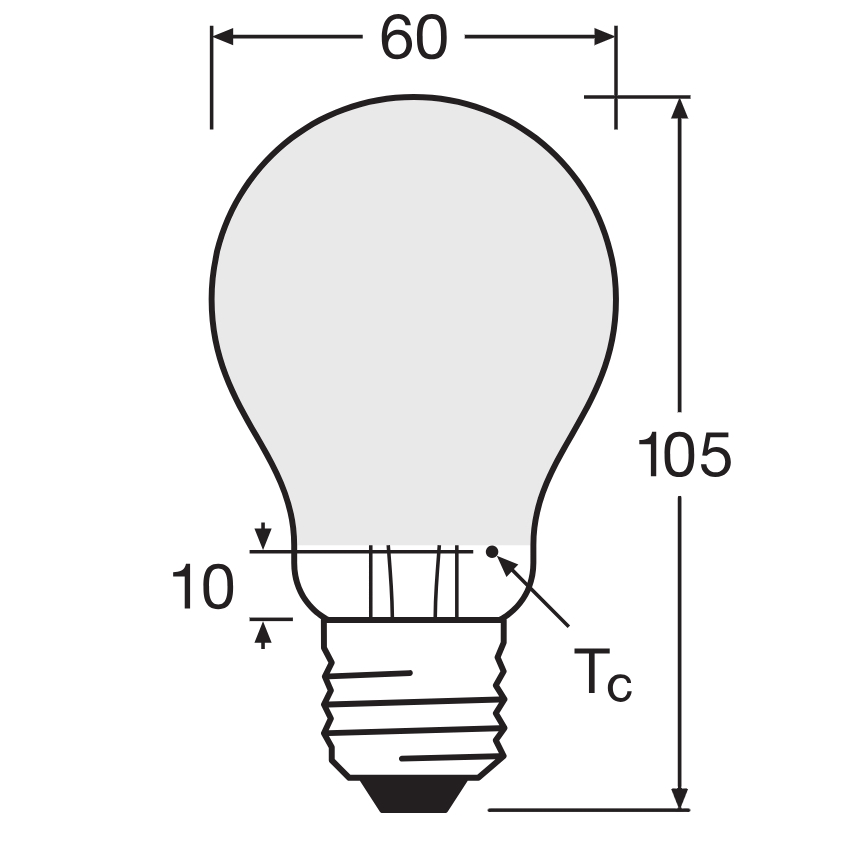 Ampoule LED dimmable SUPERSTAR CLASSIC A60 E27/4,8W/230V 4000K - Osram