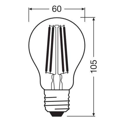Ampoule LED dimmable SUPERSTAR VINTAGE E27/11W/230V 4000K - Osram
