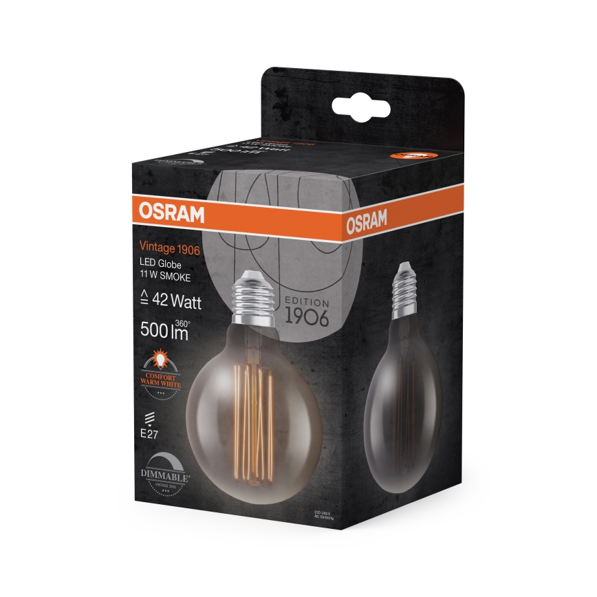 Ampoule LED dimmable VINTAGE FILAMENT E27/11W/230V 1800K - Osram