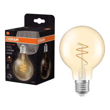 Ampoule LED dimmable VINTAGE FILAMENT E27/4,9W/230V 2200K IRC 90 - Osram