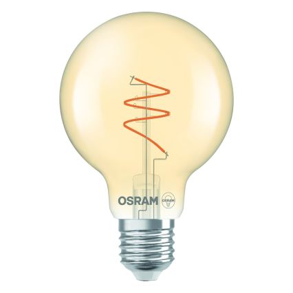 Ampoule LED dimmable VINTAGE FILAMENT E27/4,9W/230V 2200K IRC 90 - Osram