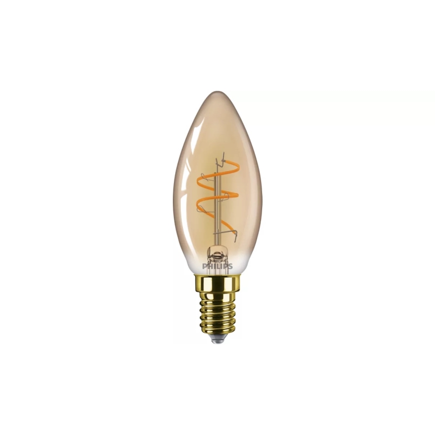 Ampoule LED dimmable VINTAGE Philips B35 E14/2,7W/230V 1800K IRC 90