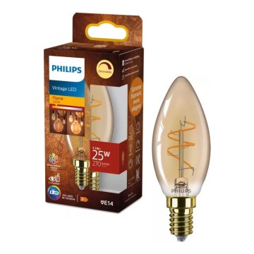 Ampoule LED dimmable VINTAGE Philips B35 E14/3,1W/230V 2200K CRI 90