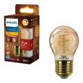 Ampoule LED dimmable VINTAGE Philips P45 E27/3,1W/230V 2200K IRC 90