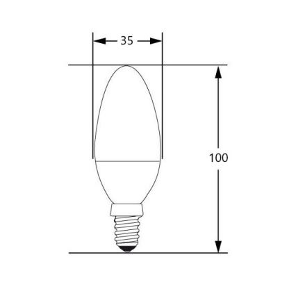 Ampoule LED E14/4W/230V 2700-3000K