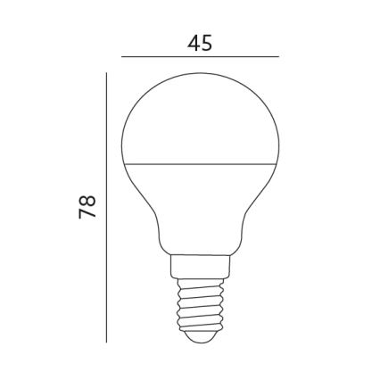 Ampoule LED E14/7W/230V 3000K 525lm