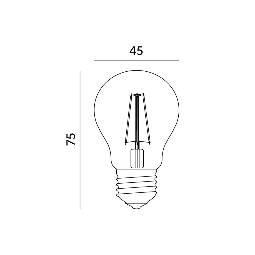 Ampoule LED E27 1,3 W 230 V 2700 K