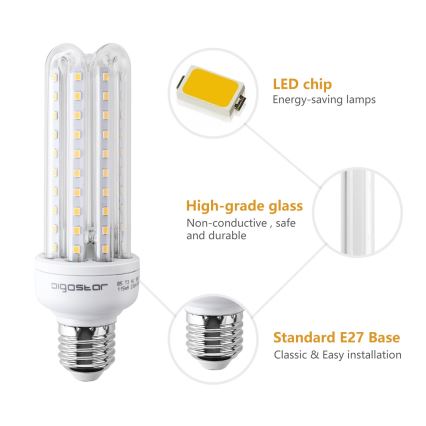 Ampoule LED E27/15W/230V 3000K - Aigostar