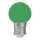 Ampoule LED E27/1W/230V 5500-6500K verte