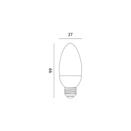 Ampoule LED E27/6W/230V 3000K