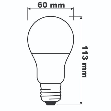 Ampoule LED ECO E27/8,5W/230V 4000K 806lm