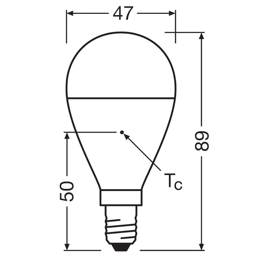 Ampoule LED en plastique recyclé P45 E14/7,5W/230V 2700K - Osram