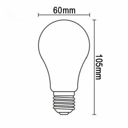 Ampoule LED FILAMENT A60 E27/12W/230V 330° 4000K