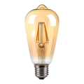 Ampoule LED FILAMENT AMBER ST64 E27/8W/230V 2200K