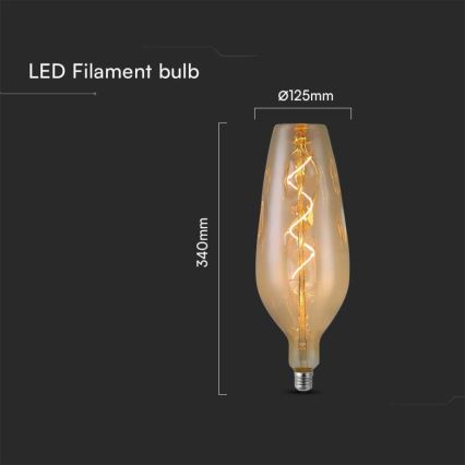 Ampoule LED FILAMENT B125 E27/4W/230V 2700K