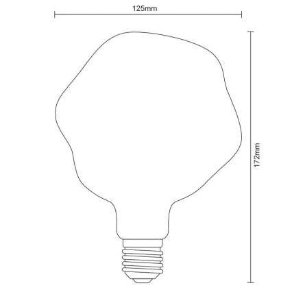 Ampoule LED FILAMENT BUMPED VINTAGE G125 E27/4W/230V 2000K