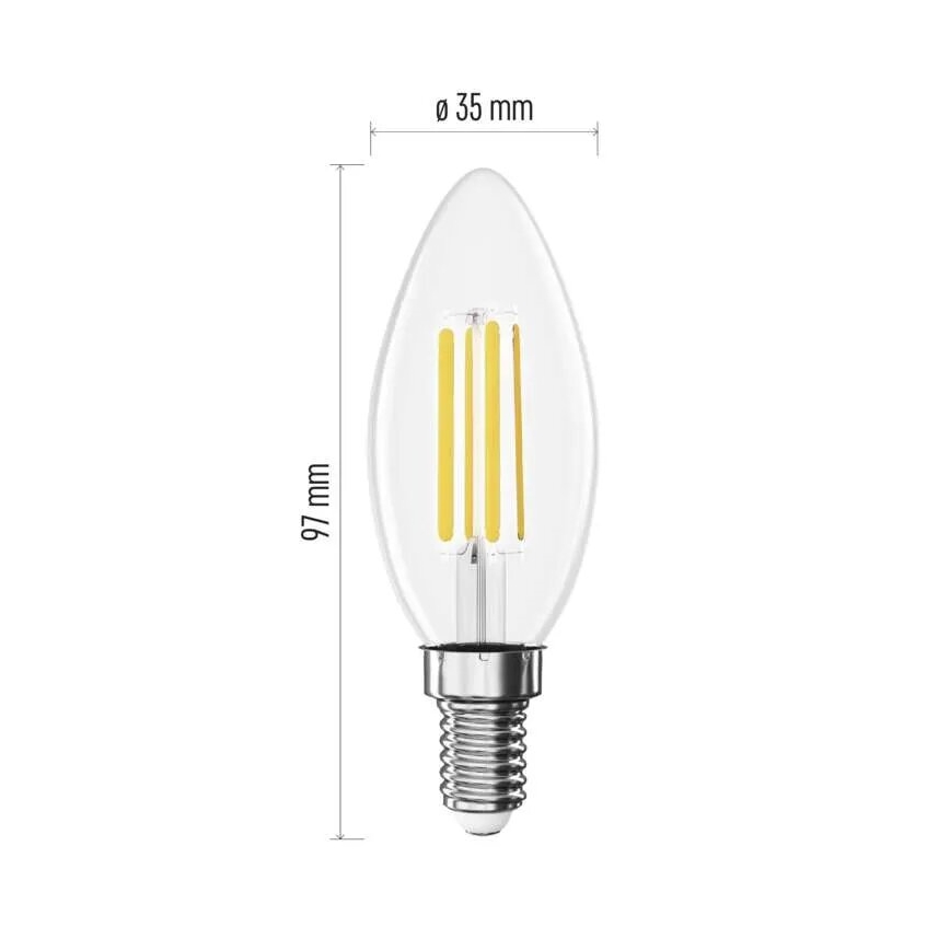 Ampoule LED FILAMENT E14/3,8W/230V 2700K Classe énergétique A