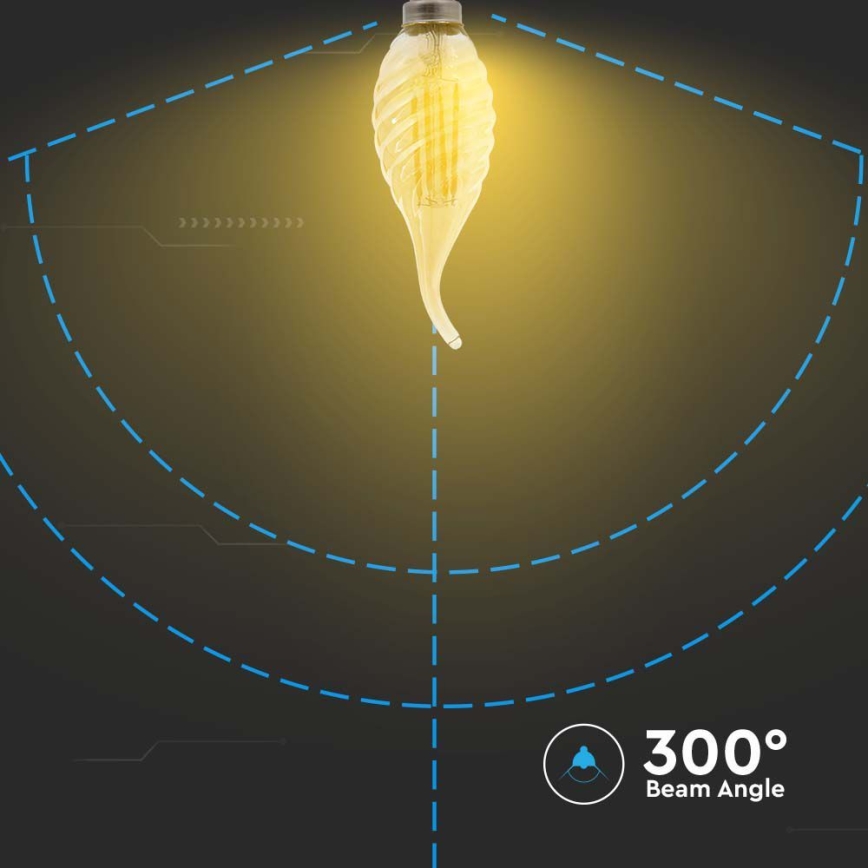 Ampoule LED FILAMENT E14/4W/230V 2200K