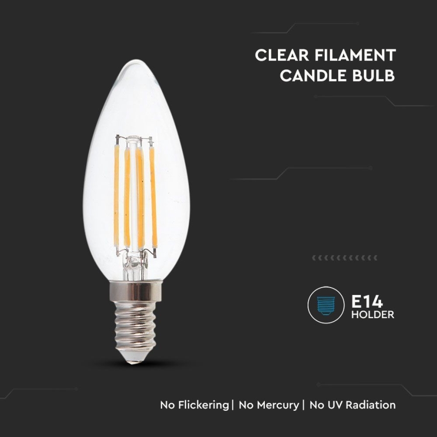 Ampoule LED FILAMENT E14/4W/230V 3000K