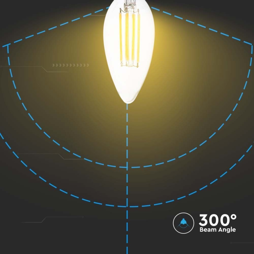 Ampoule LED FILAMENT E14/4W/230V 6500K