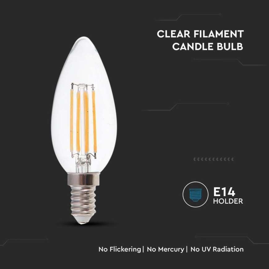 Ampoule LED FILAMENT E14/4W/230V 6500K