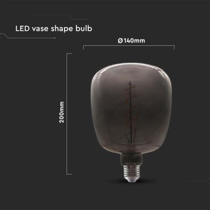 Ampoule LED FILAMENT E27/4W/230V noir