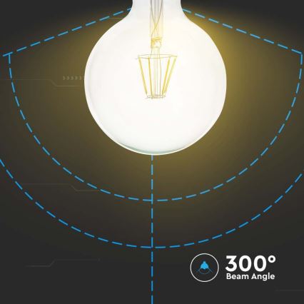 Ampoule LED FILAMENT G125 E27/10W/230V 3000K