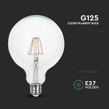 Ampoule LED FILAMENT G125 E27/10W/230V 4000K