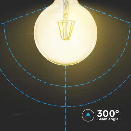 Ampoule LED FILAMENT G125 E27/12W/230V 2200K