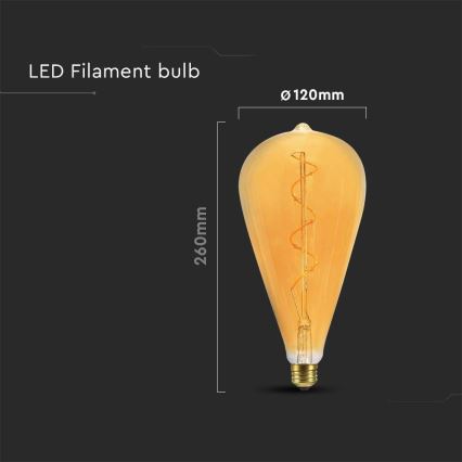 Ampoule LED FILAMENT ST120 E27/4W/230V 2700K