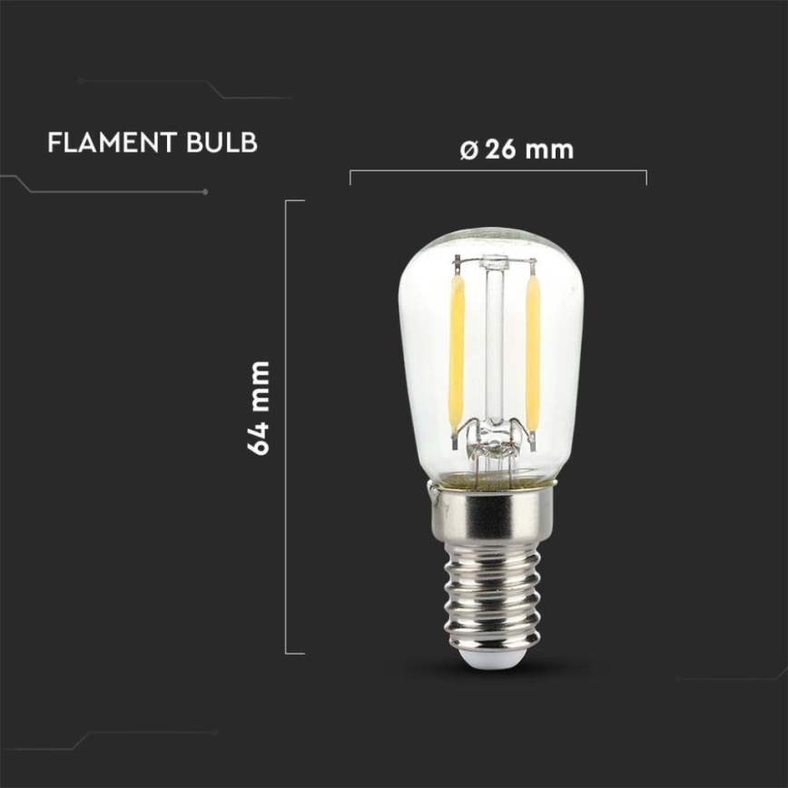 Ampoule LED FILAMENT ST26 E14/2W/230V 4000K