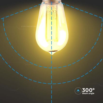 Ampoule LED FILAMENT ST64 E27/4W/230V 1800K Art Edition